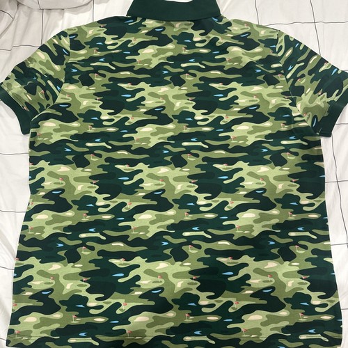New Era MLB Los Angeles Dodgers Green Camo Polo Men’s Sz 3XL Slim fit Golf Bape - Picture 3 of 4