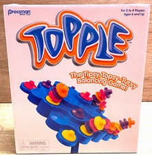 New Pressman Topple Board Game for Family Fun - Since 1922 - 2-4 Players Ages 6 