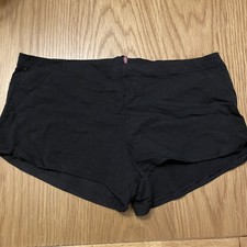 NEW Victoria Secret PINK Shortie Boyshort L Black