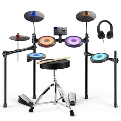 Donner DED-70L Quiet Mesh Electronic Drum Set USB MIDI Type-C Melodics Lessons