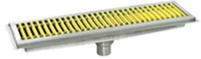 Eagle Group FT-1560-FG 60''W x 15''D Yellow Fiberglass Floor Trough