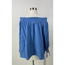 Loft 100% Cotton Off The Shoulder Womens Top Size XL