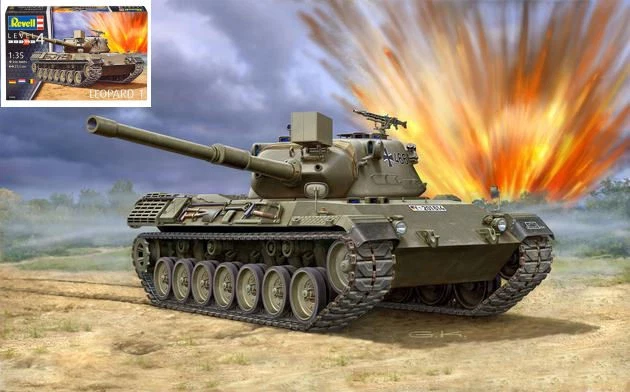 KIT MODELLINO CARRO ARMATO REVELL LEOPARD 1 2-4 PRODUCTION BATCH SCALA 1:35 - Immagine 2 di 4