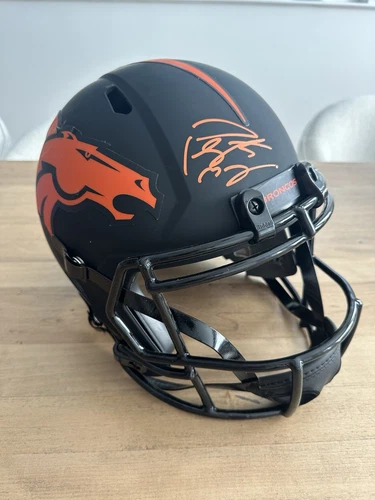 Peyton Manning Eclipse Autographed Fanatics COA Full Size Helmet Broncos
