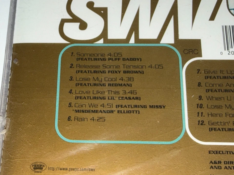 SWV "Release Some Tension" CD 12 Songs 1997 BMG Snoop/Missy Elliott *NEW/SEALED* - Image 3 of 4