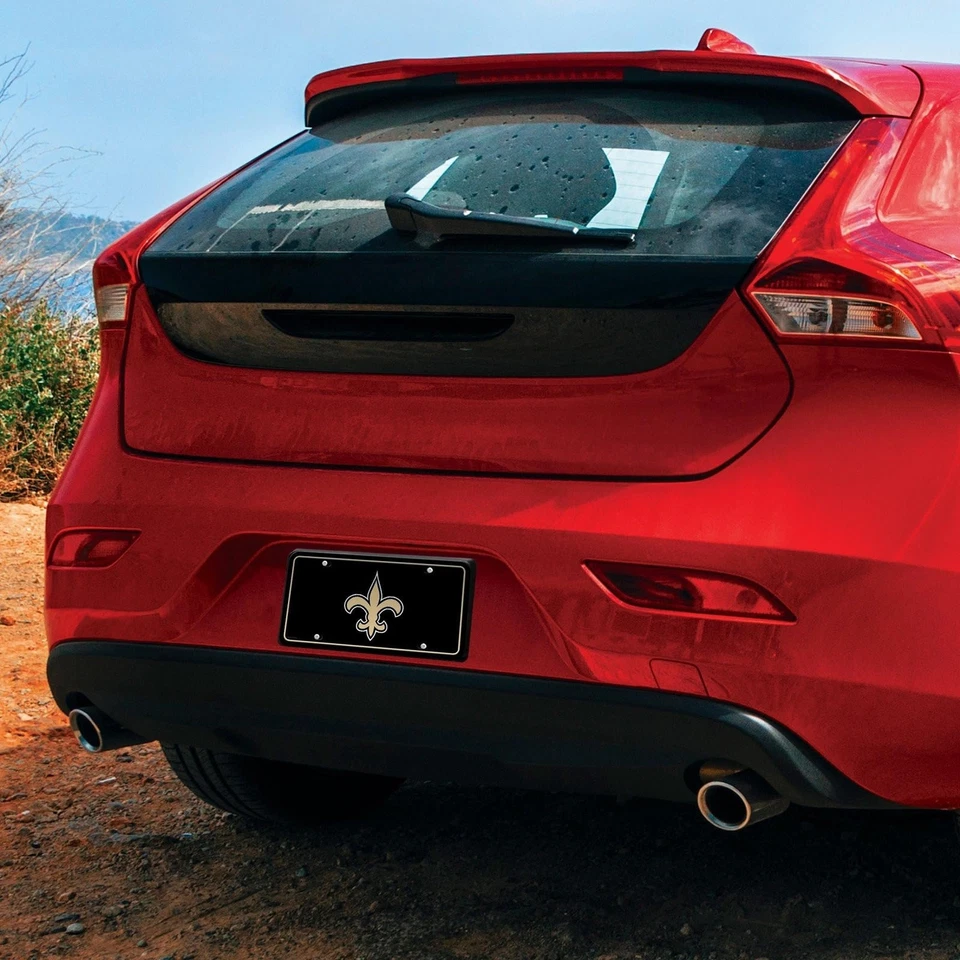 Matrícula de etiqueta automática de metal premium New Orleans Saints, diseño primario, 6x12... Foto 3 de 4
