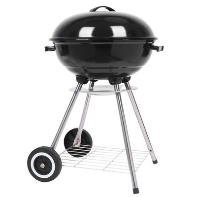 18'' Round Kettle Charcoal BBQ - 18 Inch Barbecue Grill With Black Lid New