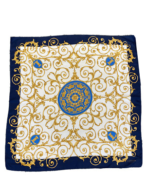 LANVIN PARIS FOULARD DONNA WOMAN SCARF VINTAGE JHF1347