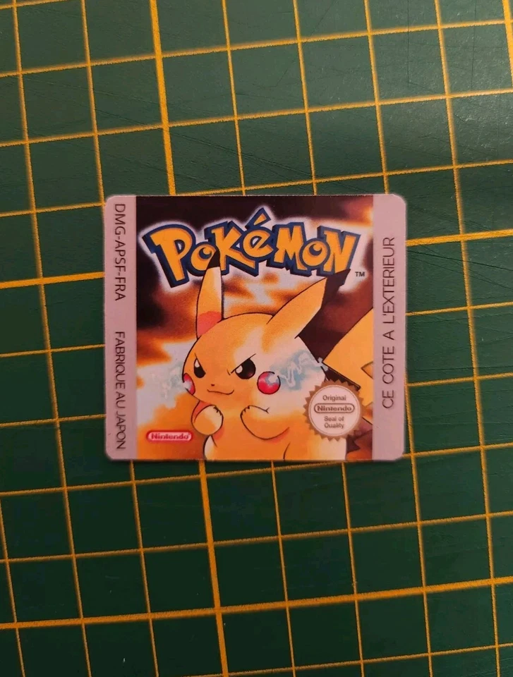 Stickers - Etiquette De Remplacement Pokemon Version Jaune - Photo 2/2