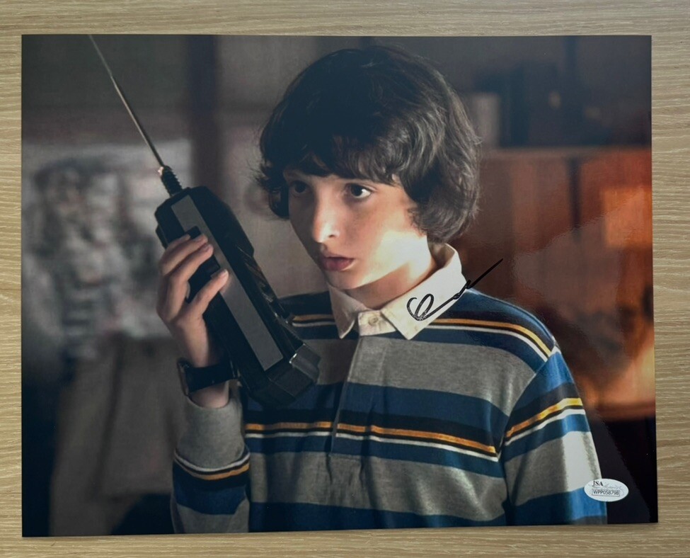 FINN WOLFHARD SIGNED STRANGER THINGS MIKEY 11X14 PHOTO JSA 2 | eBay