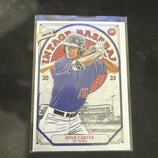 2023 Onyx Vintage Baseball Base #OV-EC Evan Carter - Texas