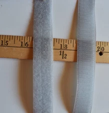 GRAY  HOOK & LOOP  SEW-ON  TAPES  1 "  WIDE    1 YARD 34 INCHES  1.9 YARDS