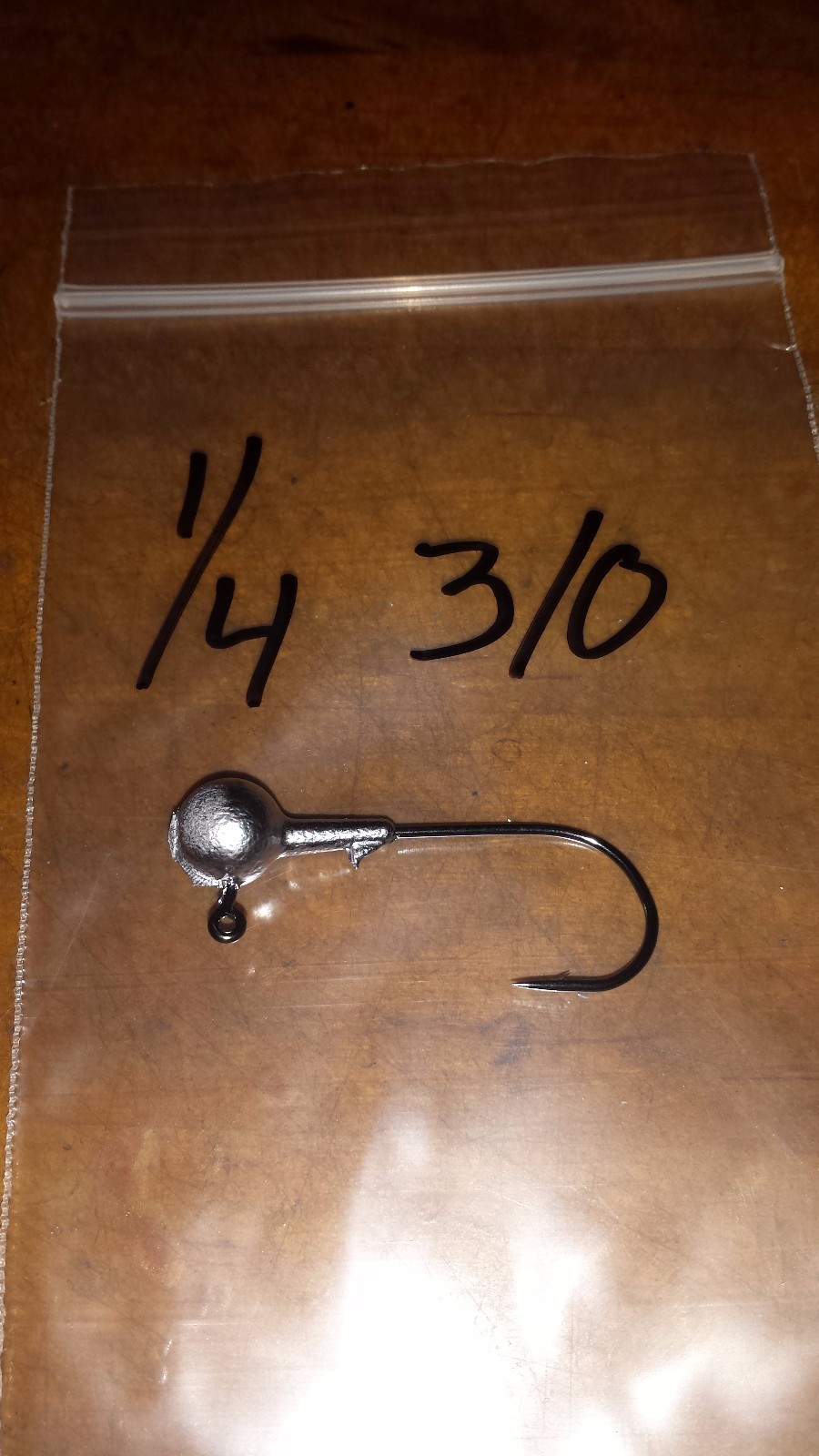 50 1/64 Oz Round Head Jigs – Mustad Bronze Hooks, Sizes #10, #8, #6, Or #4 (You Choose), TCI Jigs, Made In USA