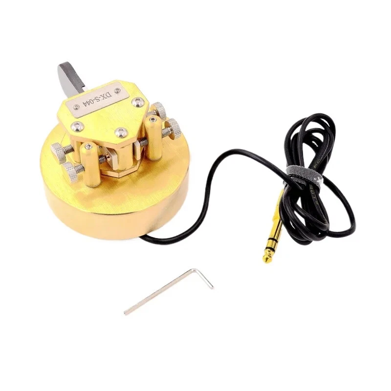 Heavy Morse Code Key Brass Telegraph CW Auto Torsion Bar Double Single Paddle - Image 3 of 4