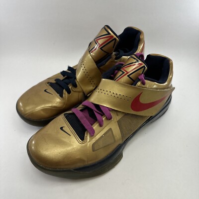 Nike Zoom KD 4 IV Gold Medal Olympics Men's Size 9 Basketball