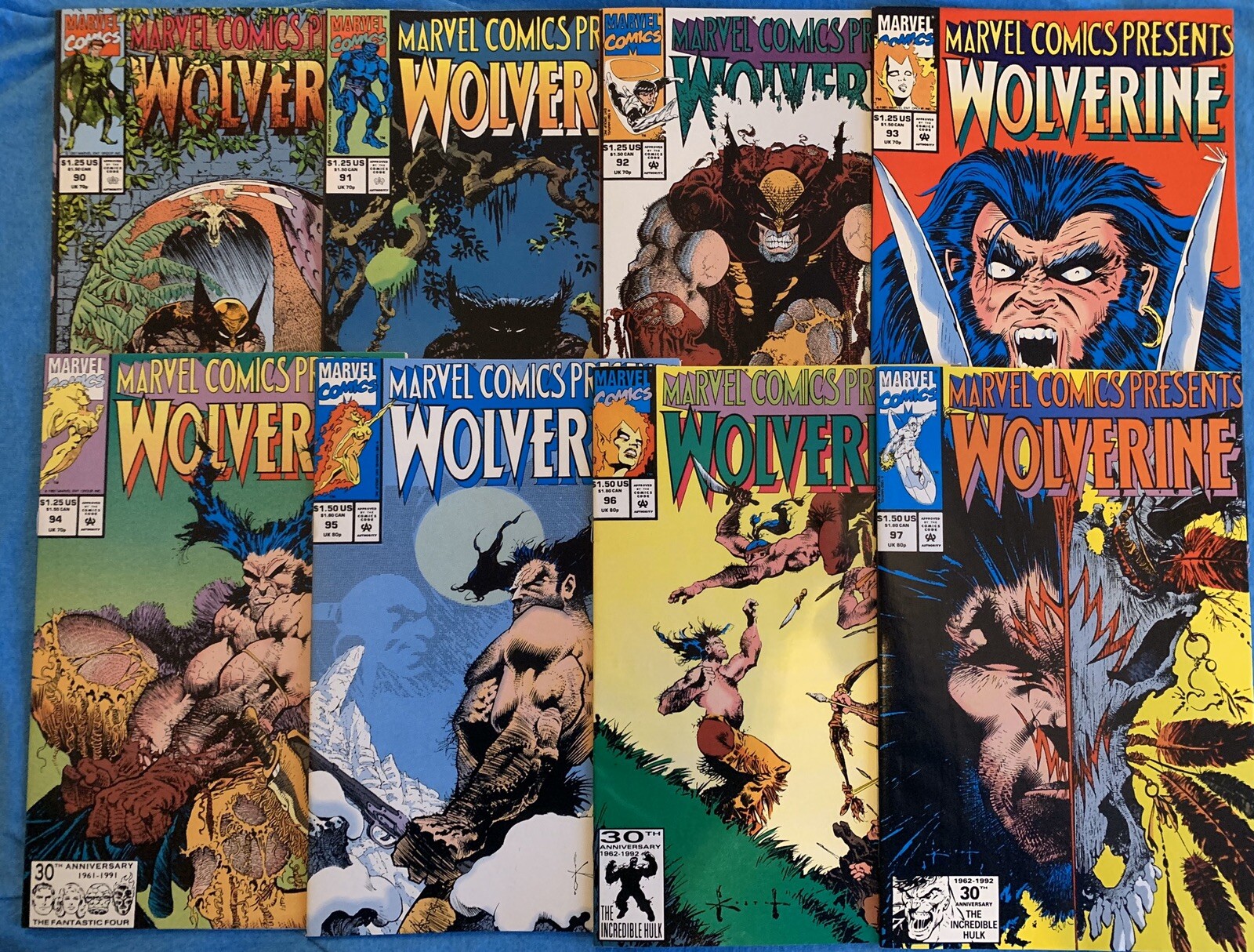 Sam Keith Wolverine Ghost Rider Marvel Comics Presents (1991) #90-97 Wolverine/Ghost Rider Flip Book ...