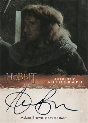 The Hobbit: The Desolation Of Smaug, Adam Brown (Ori) Autograph Card AB