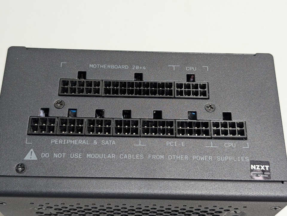 NZXT C650 650 Watt PSU 80+ Gold Modular ATX Power Supply Missing Some