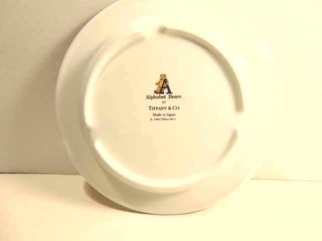 Tiffany & Co. child's porcelain Alphabet Bears ABC plate | eBay