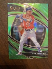 2020 Panini Select Premier Neon Green Prizm #180 Alex Bregman Houston Astros