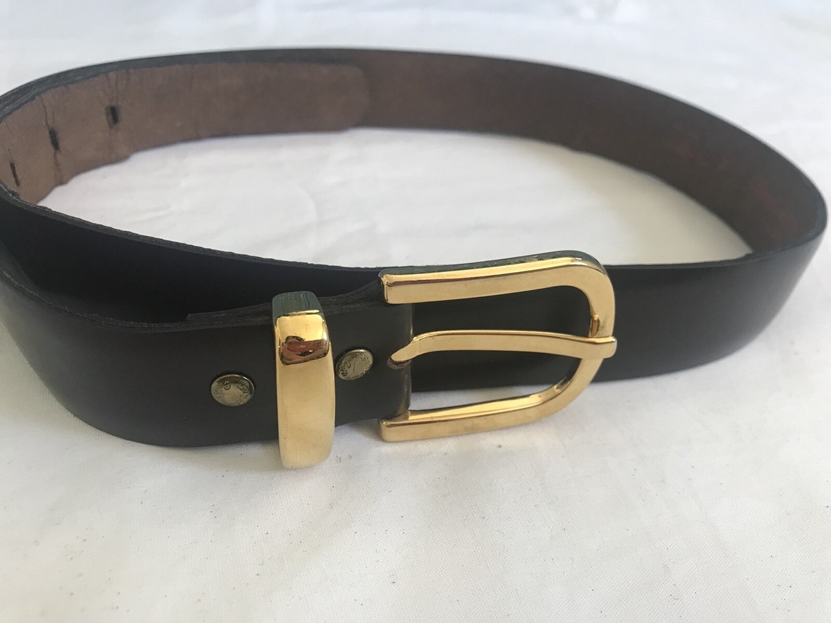 Vintage Stephen Collins Brown Leather Waist Belt | Size 3 10  display picture 1