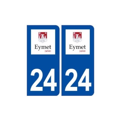 24 Eymet logo autocollant plaque stickers département | eBay