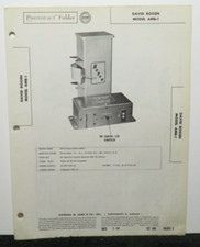 SAMS PHOTOFACT SERVICE MANUAL 246-3 DAVID BOGEN AMB-1