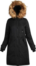 Canada Weathergear Women’s Winter Coat, Black Faux Fur Large -20 Weather