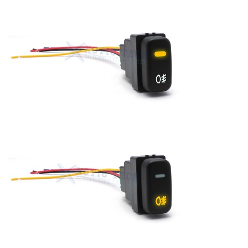 Factory Style 4-Pole 12V Push Button Switch w/LED Indicator Light For Mitsubishi - Bild 6 von 12