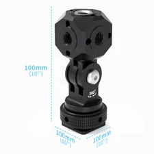 XT-XINTE Cold Shoe Mount Adapter 1/4 3/8 Arri Hole For GOPRO/Insta360/DJI Camera