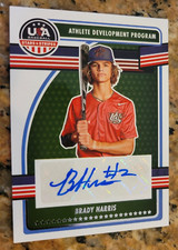2023 Panini USA Baseball Stars & Stripes Brady Harris #ADPS-BH Auto