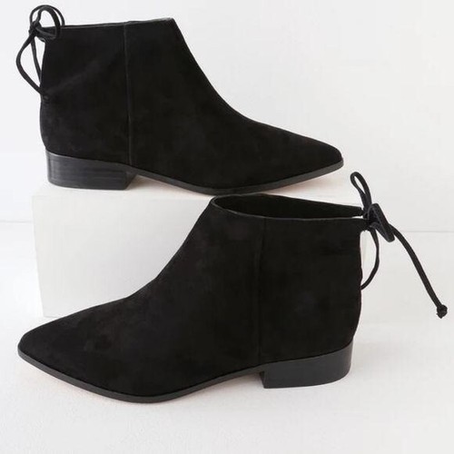 splendid black suede booties