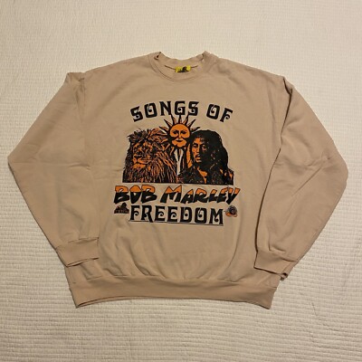 Bob Marley x Online Ceramics Songs of Freedom Tuff Gong XL Beige Sweatshirt