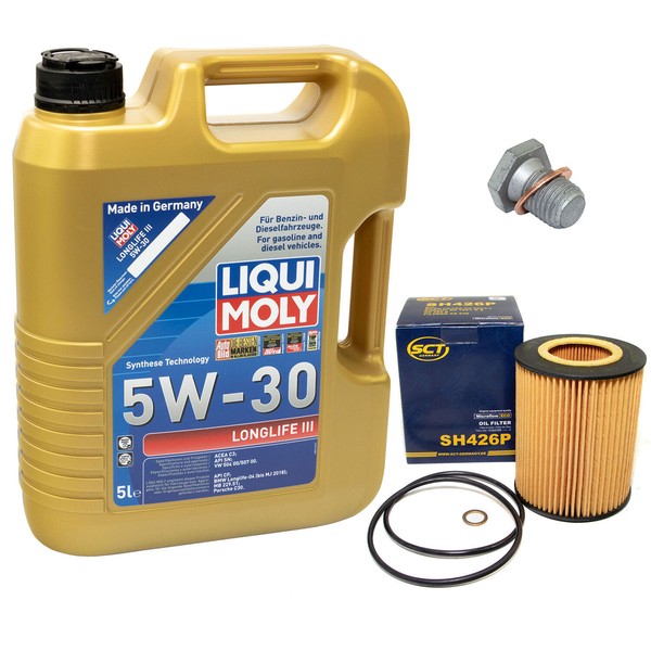 MotoröL ÖLfilter SH426P 5W30 5 Liter + ÖLablassschraube FüR BMW 7Er 740D 730I-image