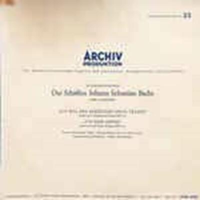 Ich will den Kreuzstab gerne tragen/Ich habe genug (12'' Vinyl LP)(1957)(Archiv P