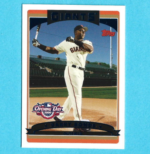 Barry Bonds 2006 Topps Opening Day Card #100 MLB San Francisco
