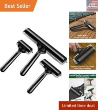 3 Pack Rubber Brayer Rollers - Durable Printmaking Tools in 2.4", 4", 7.9" Sizes