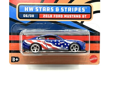 Hot Wheels HW STARS & STRIPES Ford Mustang GT SUPER CUSTOM WHEEL SWAP by AEB