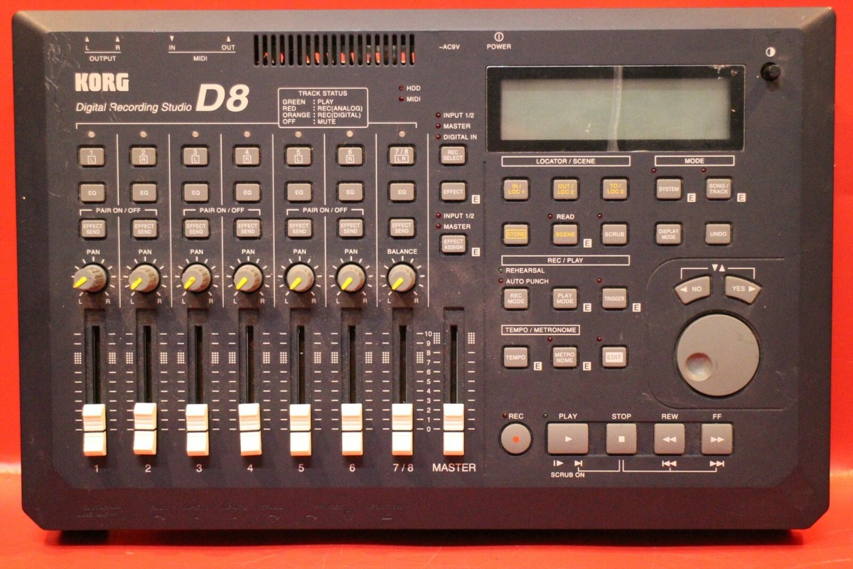 KORG D-8 Digital Recording Studio Recorder MTR D8 JUNK U893