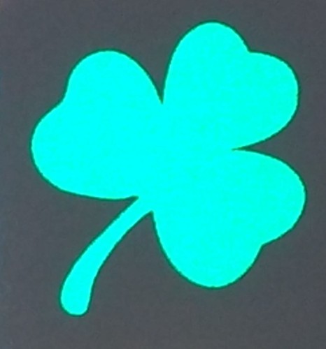 Reflective Vinyl Clover Shamrock Plain Fire Helmet Decal Sticker ...