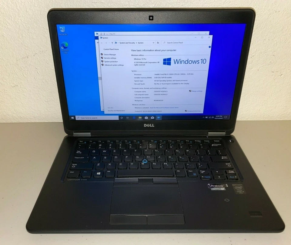 Dell E7450 14" FHD i7-5600u 16GB 256GB SSD Win 10 Pro WebCam HDMI Laptop W10 p - Image 2 of 4