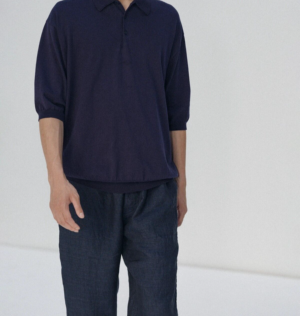 ASK availability First)KAPTAIN SUNSHINE Cotton Knit Poloshirt new