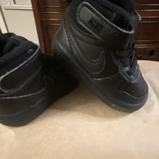 Nike Black Sneaker High Top Hook Loop Unisex Baby Toddler