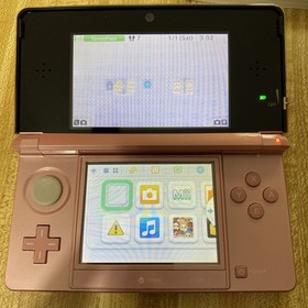 NICE CONSOLE Nintendo 3DS CTR-001 Pearl Pink w/ Original Box, Manual And Charger