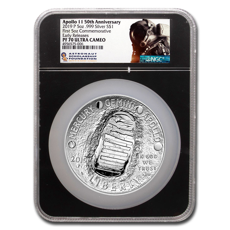 ★激レア★2019年アポロ11★50周年記念★MS70★銀貨★50c★PCGS 2019_apollo_11_half_ms70_anacs