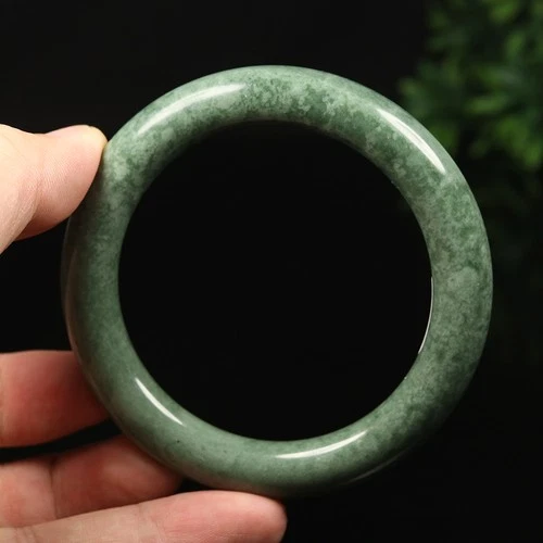 60mm Grade A 100% Natural Green Jade Bangle Bracelet Chinese Guizhou Jade RK7787