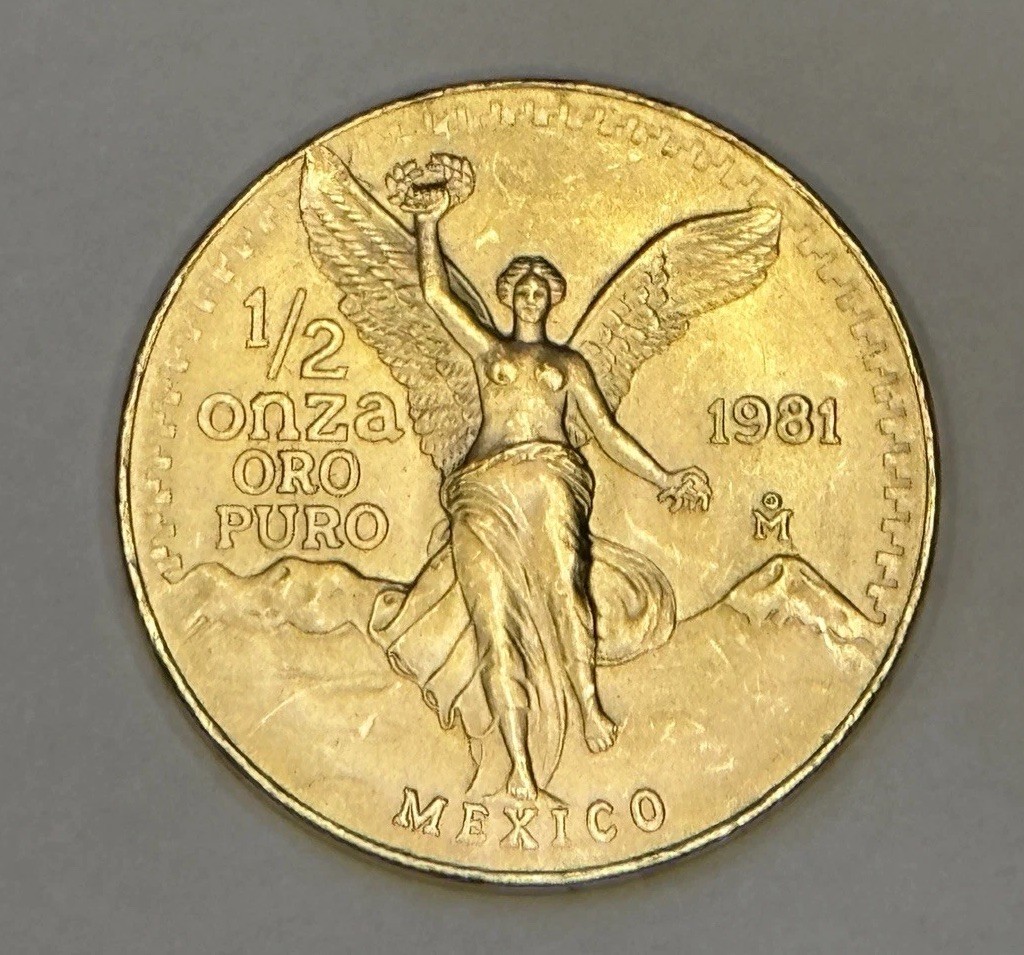 ネックレス・ペンダント Juyas 1/20 1981 Mexico 1/2 oz Gold Libertad Onza Gem Uncirculated | eBay