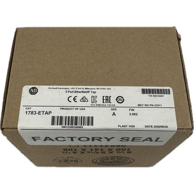 Allen-Bradley Integrated Switch 3 Port Ethernet/IP Tap 1783-ETAP Ser A FW2.002