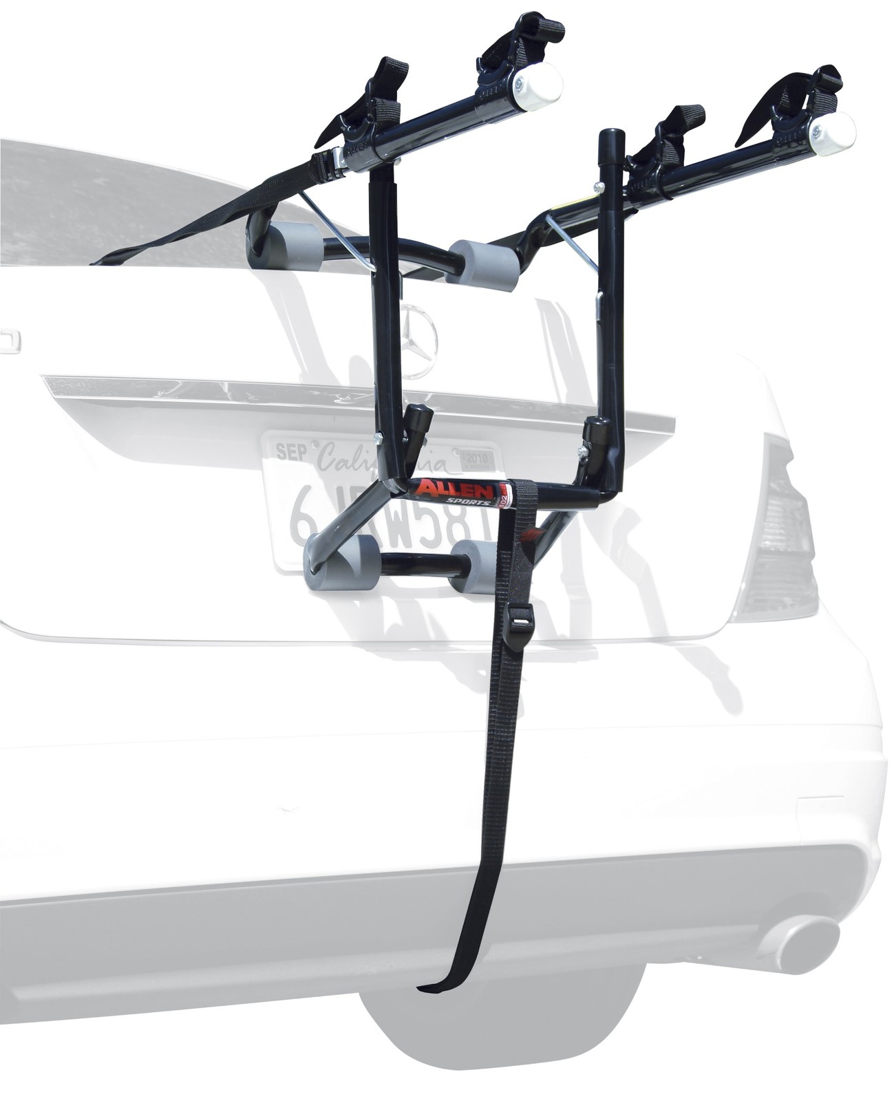 Sports Deluxe 2-Bike Trunk Mount Rack, Model 102DB, Black/ S