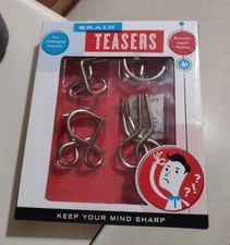 Brand New Physical Brain Teasers 4 Metal Disentanglement Puzzles Toy Gift 